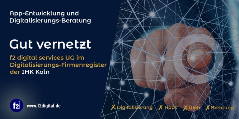 f2 digital services UG digitalagentur koeln auch in der IHK-Datenbank
